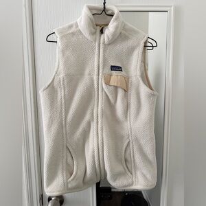 Patagonia Cream Fleece Vest
